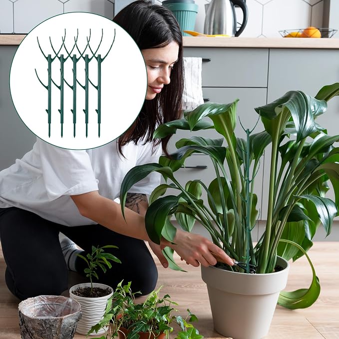 5 Pack Monstera Plant Support Moss Poles for Climbing Plants Moss Stick Pins Plant Stakes Climbing Plant Hook to Hold Plant Together Moss Pole for Support Tall Potted Plants Outdoor