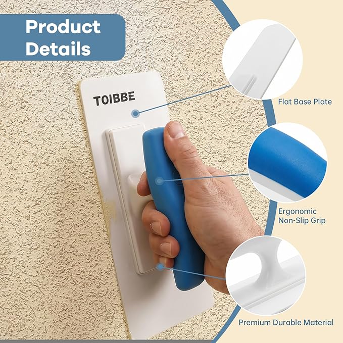 Plastic Trowel with Comfortable Blue Grip Handle, Plastering and Finishing Tool (KJ-BP00002)