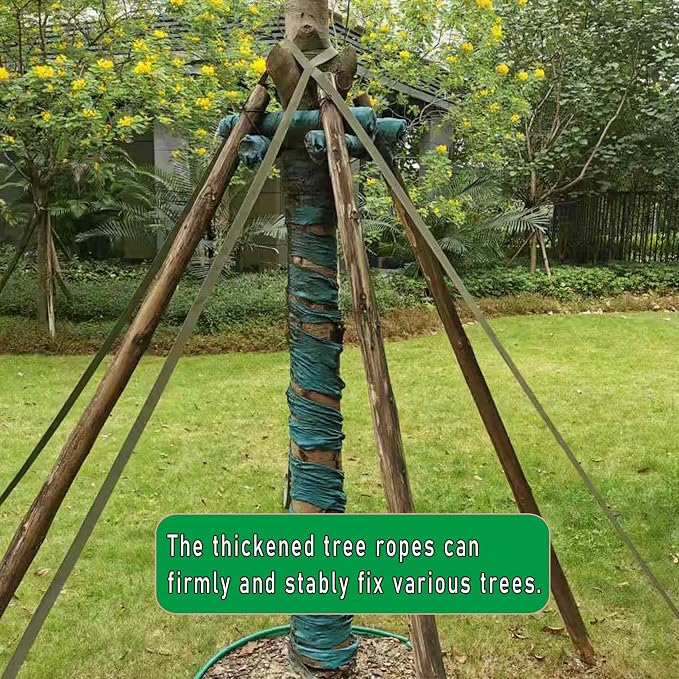 1 Roll 65.6 Feet Tree Tie for Plant Support Garden Strap 1 Inch Width Staking and Guying Material 1,800 Lbs Strength (Purple)