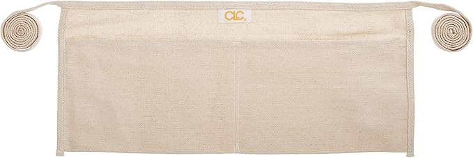 Custom Leathercraft Clc C6 Canvas Waist Apron Two Pocket, Unisex Adult, White, (Pack of 2)