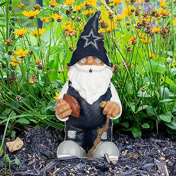 NFL Resin 11.5" Team Logo Outdoor Garden Statue Gnome