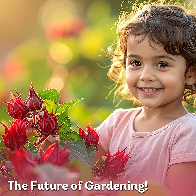 KVITER 150 Roselle Seeds for Planting (Hibiscus Sabdariffa) – Jamaican Sorrel/Cranberry Hibisco Seeds/Gongura Seed/Sour Leaf Seed – Perfect for Hibiscus Tea, Outdoor & Indoor Garden