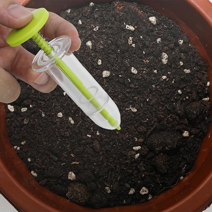 2PCS Mini Sowing Seed Dispenser, Small Seed Spreader Handheld, Mini Garden Spreader for Grass, Spinach, Carrot and Lettuce Seeds (Green)