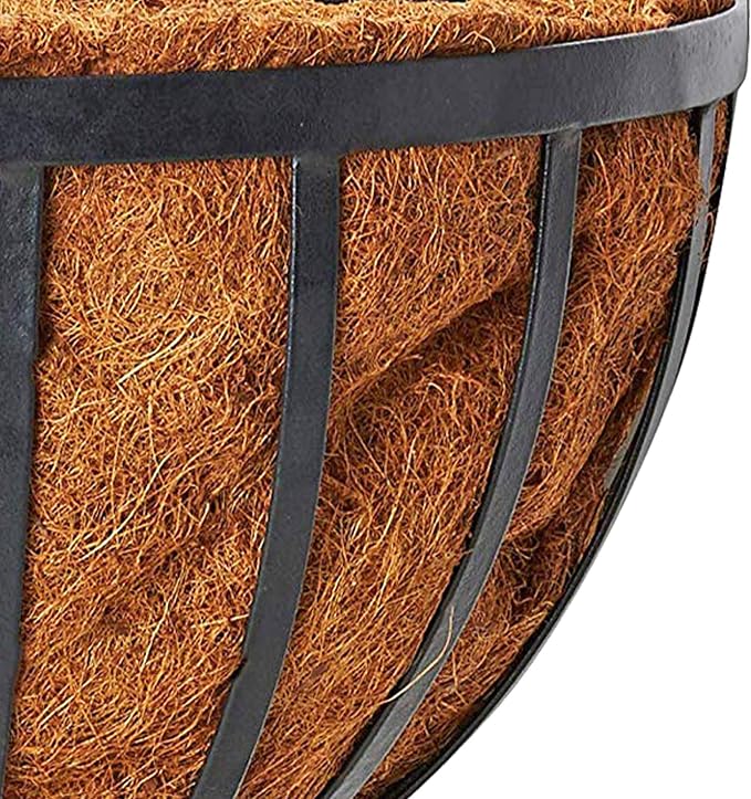 Arcadia Garden Products 1527 Half Round Circle Wall Mounted Planters with Coco Liner 16"