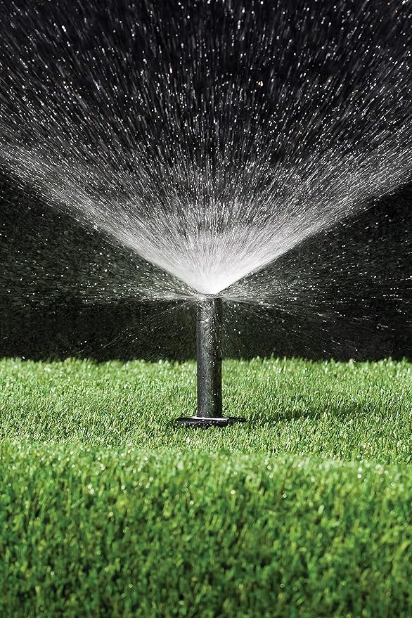 Rain Bird 1804FDSP25 Pressure Regulating (PRS) Professional Dual Spray Pop-Up Sprinkler, 360° Full Circle Pattern, 8' - 15' Spray Distance, 4" Pop-up Height