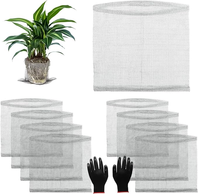8 Pcs Root Guard Gopher Proof Stainless Wire Steel Baskets, 5 Gallon Gophers Moles Voles Mesh Baskets Protect Plant Roots Tubers Trees Flowers Crops（8 Pcs 5 Gallon）