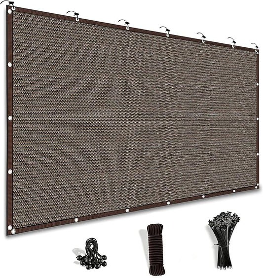 Shade Cloth for Garden ，Greenhouse Plants Fence Privacy Screen s Outdoor Patio Balcony Awning mesh tarp pergola Cover Screen Porch Backyard Apartments Retractable 10FT*12FT 90%
