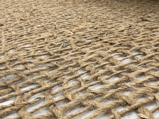 AK Trading CO. Jute Erosion Control, Soil Saver Mesh Blanket - 48" Wide x 5 Yards (15 feet Long) - 60 Sq. Ft. Coverage