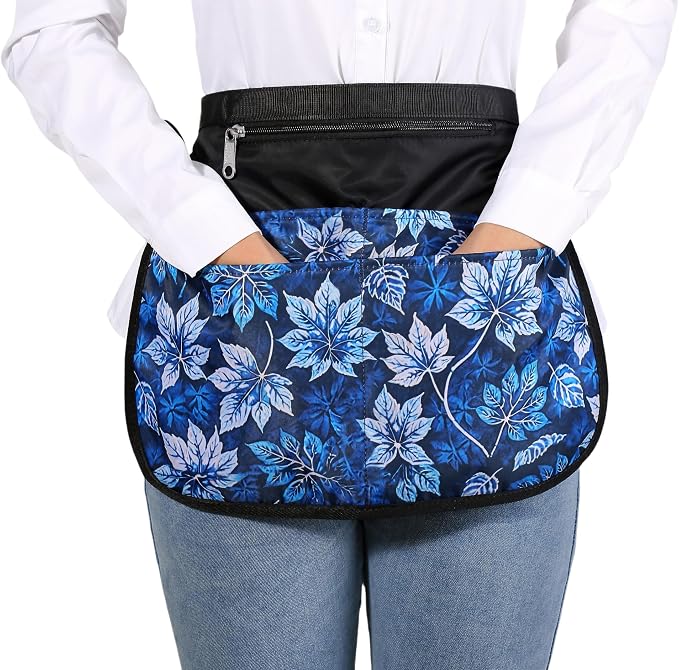 Bafelia Garden Apron for Women with 5 Pocket,Half Florist Apron Harvesting Apron