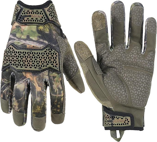 HANDLANDY Work Gloves for Men & Women, Utility Mechanic Working Gloves Touch Screen, Flexible Gardening Gloves for Yard