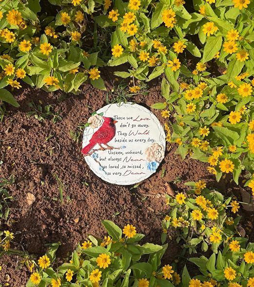 Memorial Garden Stone Memorial Stepping Stone Plaque Sympathy Gifts for Loss of Loved One Condolence Bereavement Gift for Garden Outside Lawn Home Decor