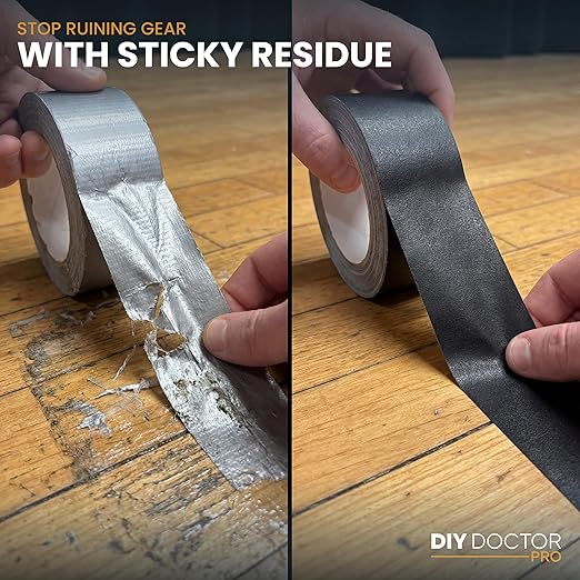 DIY Doctor Pro Professional Gaffer Tape 2inch (48mm) - Matte Cloth Adhesive for Multi-Purpose Use - 72 Rolls