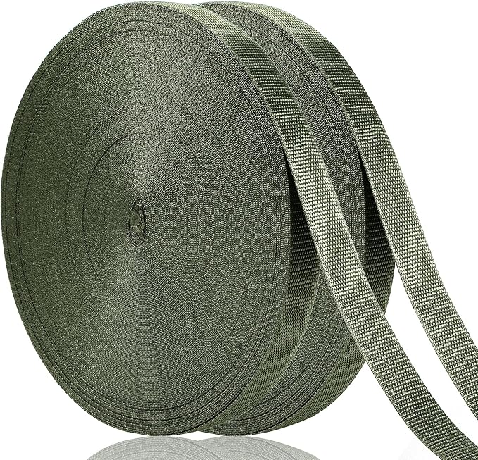 Shappy Tree Tie Strap Garden Webbing Strap Garden Plant Supports Tree Tie Staking and Guying for Outdoor Use, Plant Supports, Grafting, Straightening Supplies(Olivine,295 Feet x 1 Inch)