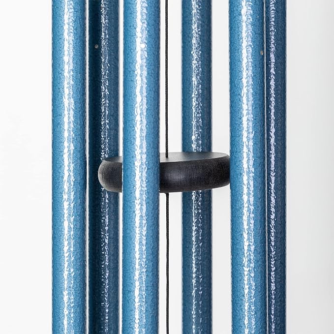 Corinthian Bells by Wind River - 30 inch Sky Blue Wind Chime for Patio, Backyard, Garden, and Outdoor Decor (Aluminum Chime) Made in The USA