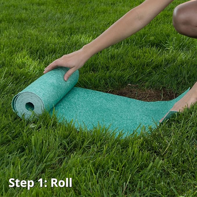 Jonathan Green (10410) Black Beauty SeedRoll Grass Seed Mat - Cool Season Lawn Seed, Fertilizer, & Mulch (50 Sq. Ft.)