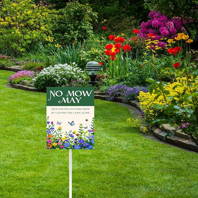 Backyard Wildlife Sanctuary Yard Sign with Stakes Protect Nature Animals Rustproof Aluminum Wildlife Habitat Lawn Sign Stand for Yard Garden Outdoor Decorations