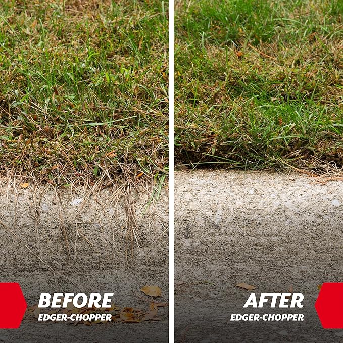 Garden Weasel Edger-Chopper Manual Lawn Edger Tool - Sod Cutter and Trenching Shovel for Clean Garden Borders - Ergonomic Handle and Carbon Steel Blade Latest Model 91714-3 | Gift for Dad