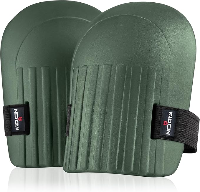 NoCry Gardening Knee Pads for Women and Men – Waterproof Foam Padding in a Lightweight Yet Durable Design; Easy to Wear with Adjustable Elastic Hook-and-Loop Straps – Ideal for the Garden and Yard Work