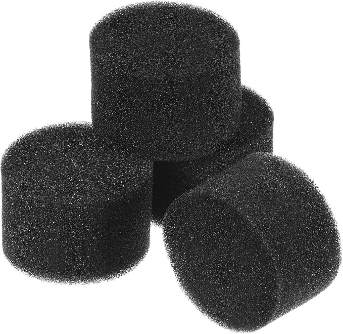 MECCANIXITY 100pcs Hydroponic Sponges, 1.77" Growing Media Cylindrical Sponges for Home Vegetable Flower Planting, Black
