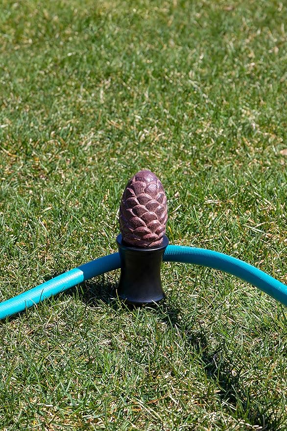 CLEVER GARDEN Heavy Duty Decorative Hose Guide - Pinecone, 5 Pack