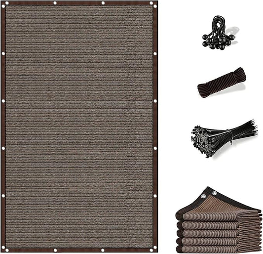 Shade Cloth for Garden ，Greenhouse Plants Fence Privacy Screen s Outdoor Patio Balcony Awning mesh tarp pergola Cover Screen Porch Backyard Apartments Retractable 10FT*10FT 50%