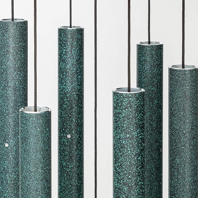 Corinthian Bells 30 Inch Green Wind Chimes for Outside, Outdoor Garden Wind Chime with Relaxing Sound, Made in USA