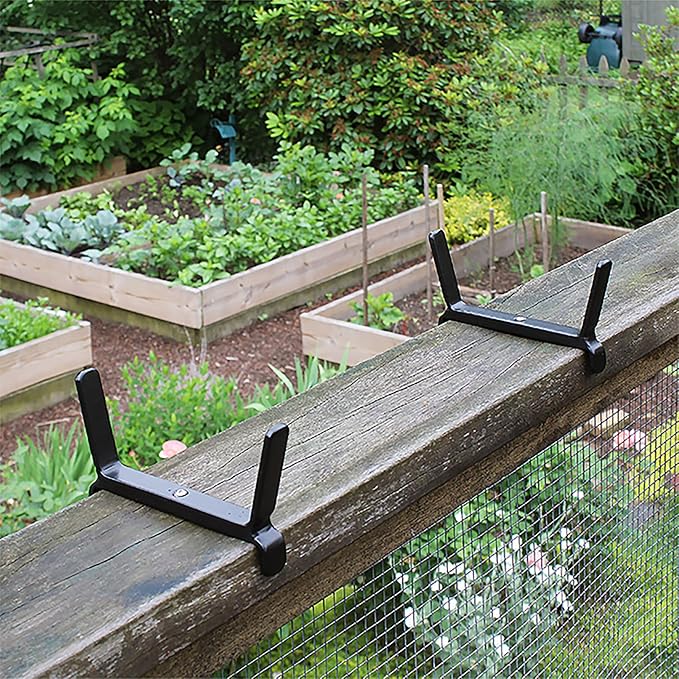 Achla Designs Window Flower Box Deck Railing Brackets, for 2 x 6, BGK-14