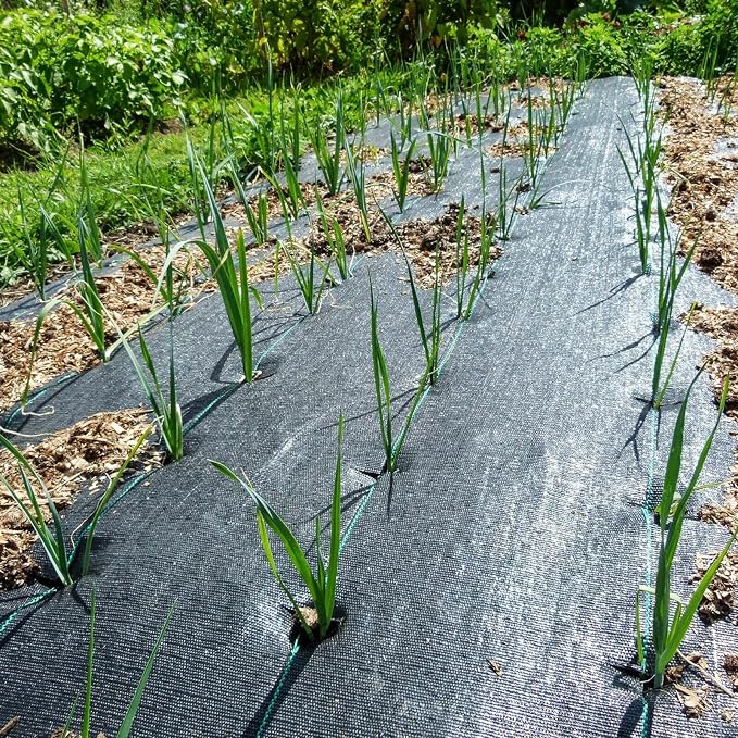 Weed Barrier Landscape Fabric Heavy Duty 6FT X 100FT Premium 3.2oz Ground Cover Landscape Fabric Gardening Mat,Woven Geotextile Fabric for Underlayment,Commercial Driveway Fabric
