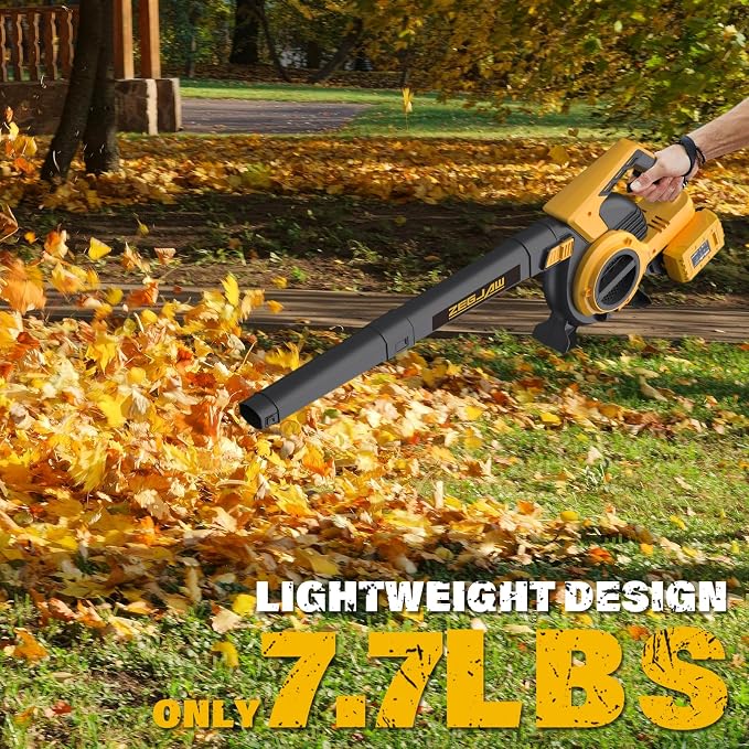 ZEGJAW 40V Cordless Leaf Blower & Vacuum, 3-in-1 Leaf Vacuum Mulcher with Bag, 360CFM 5-Speeds Brushless Battery Operated Leaf Blower for Lawn Care with 2 x 4.0Ah Battery & Charger Included
