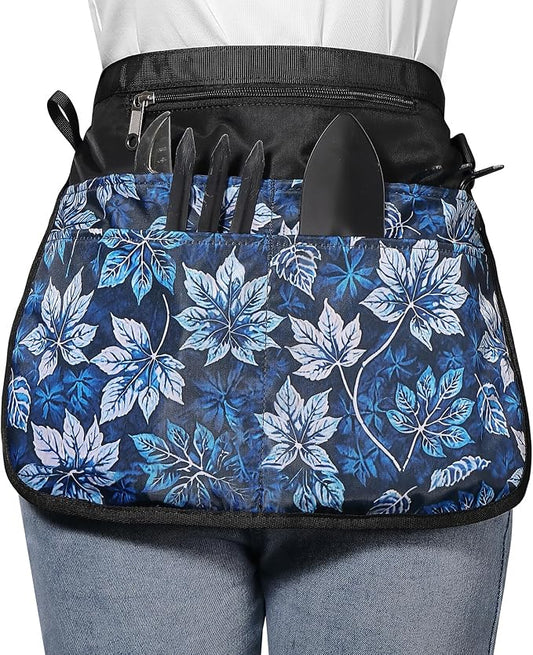 Bafelia Garden Apron for Women with 5 Pocket,Half Florist Apron Harvesting Apron