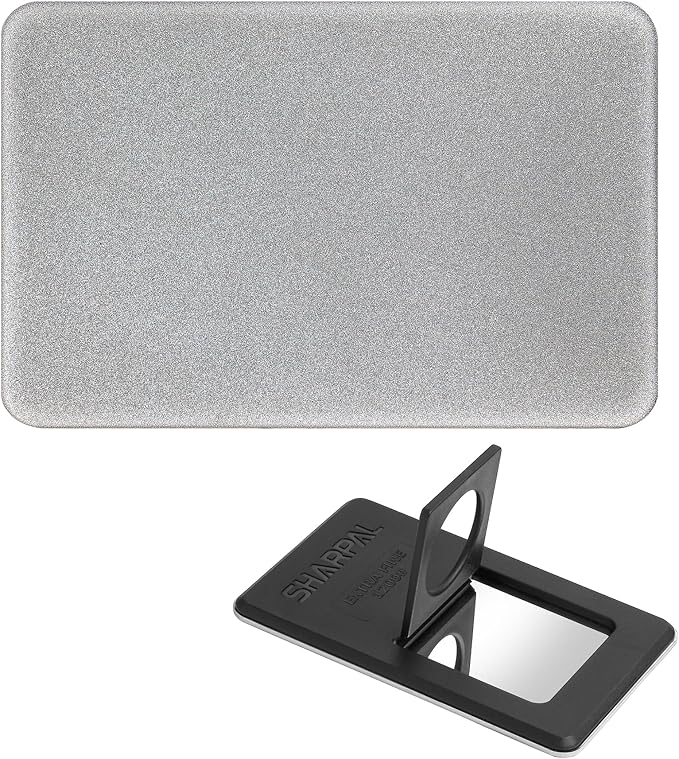 SHARPAL 115N Credit Card-Sized Diamond Sharpening Stone, Extra Fine 1200 Grit Pocket Knife & Tool Sharpener, Portable and Convenient for On-the-Go Use Fathers Day Gift