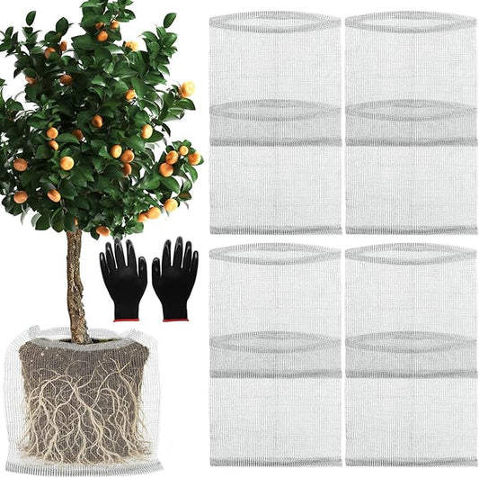 15 Gallon Root Guard Gopher Baskets Proof Stainless Wire Steel Underground Barrier, Gophers Moles Voles Mesh Baskets Protect Plant Roots Tubers Trees Flowers Crops (8 Pcs 15 Gallon)