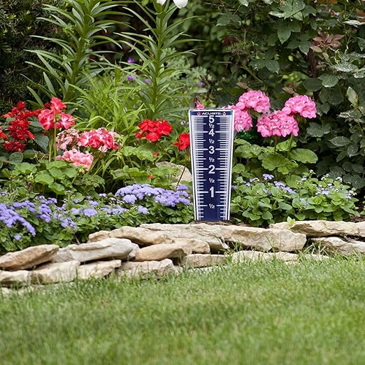 AcuRite 5" Capacity Easy-to-Read Magnifying Rain Gauge, Acrylic (00850A3)