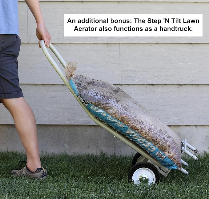 Step 'N Tilt Lawn Aerator Version 4 Kit (4.5 Inch Extra Long Coring Tines Without Container)