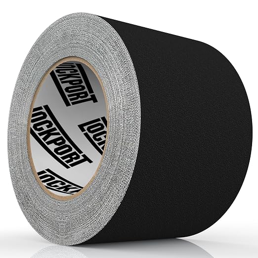 Lockport Black Gaffers Tape 3 inch x 45 Yards - Pro Black Gaff Tape - No Residue, Water Resistant, Non- Reflective, Easy Tear - Multipurpose