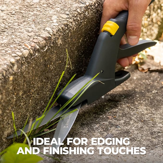 Woodland Tools Regular Duty Grass Shears – Fixed Steel Blades, Lightweight Manual Grass Clippers with Ergonomic Handle for Trimming Around Beds, Edging Paths, and Tight Spaces