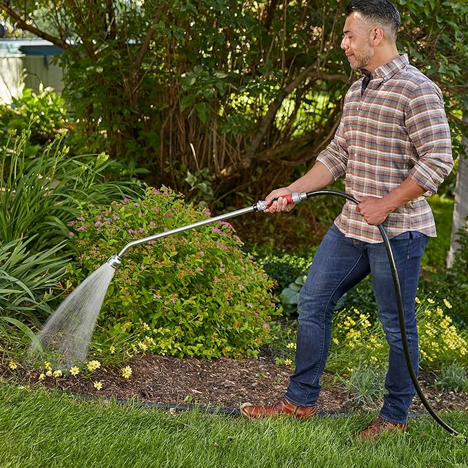 Gilmour Pro 34.75" Heavy Duty Watering Wand Hose Sprayer, Shower Pattern Watering Wand for Garden Hose