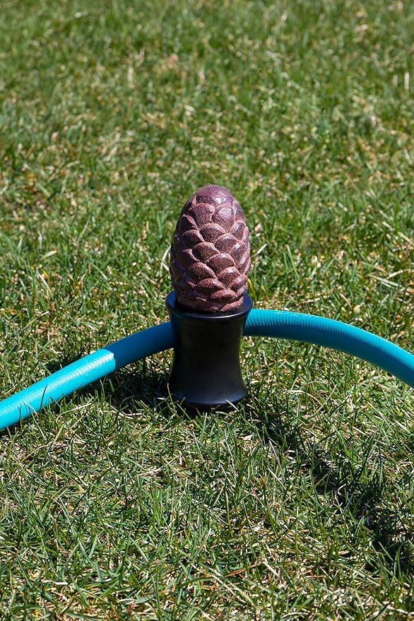 CLEVER GARDEN Heavy Duty Decorative Hose Guide - Pinecone, 5 Pack