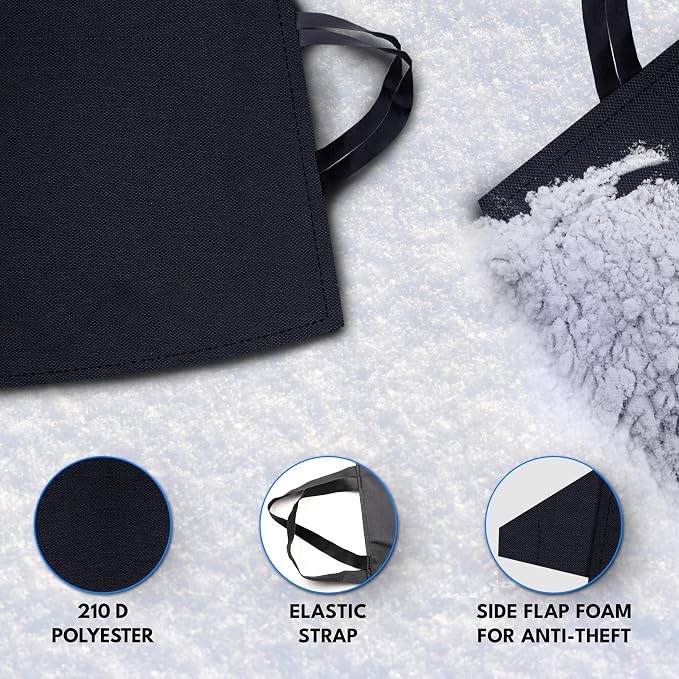 Autovir Truck Windshield Cover for Ice and Snow, SUV Snow Cover, Frost Cover Gives Protection from Snow and Ice, Car Cover for Snow, Winter Car Accessories | XX-Large (75" x 43")