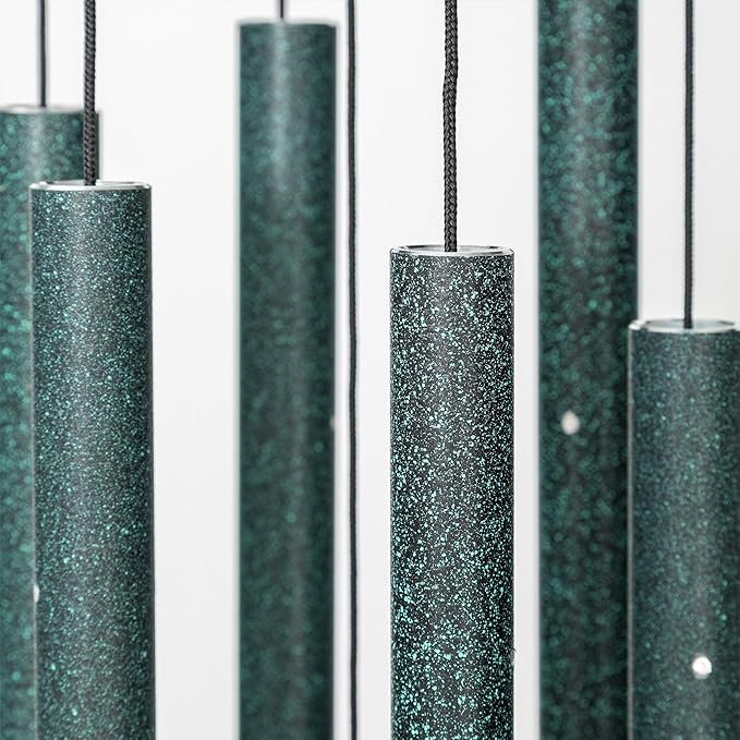 Corinthian Bells 27 Inch Green Wind Chimes for Outside, Outdoor Garden Wind Chime for Patio & Backyard Decor, Made in USA