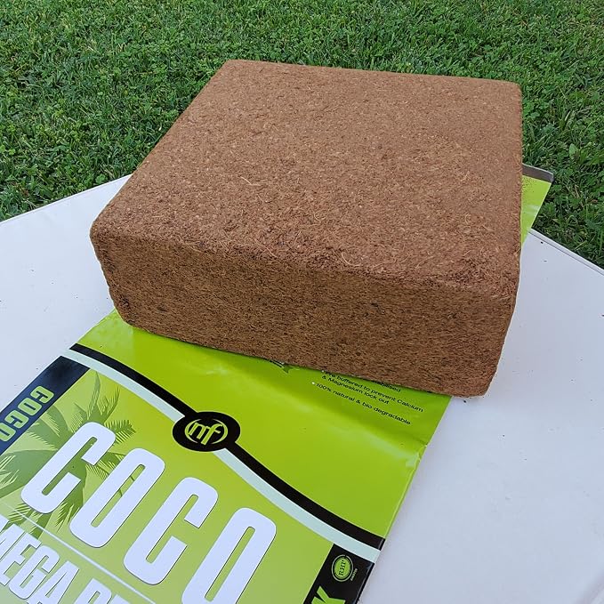 Nutrifield Coco Coir Mega Brick 4-Pack 45 Pound Block Compressed Coir Nutrifield Premium Coco is Pre Buffered with Calcium, RHP Quality, Coconut Coir for Garden