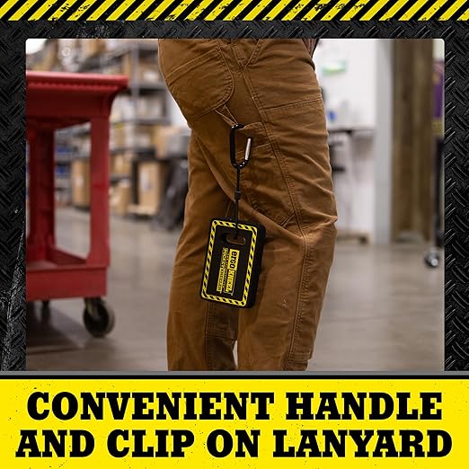 Pocket Kneeler with Lanyard 4” x 6” x 1” | One-Inch-Thick Kneeling Pad | Heavy-Duty Foam Pad Anti-Fatigue Mat | Portable Knee Mat | Industrial-Grade Protection for Knees & Back