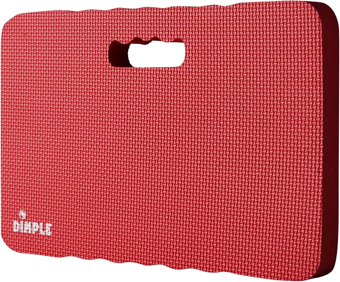 Dimple Kneeling Pad, High Density Thick Foam Comfort Kneeling Mats for Gardening, Yoga Exercise, Garden Cushions, Knee Pads Red