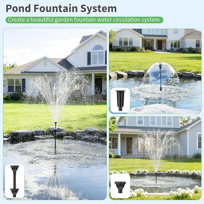 POPOSOAP Pond Filter Built-in 12W U-V Clarifier, 1200GPH Pond Filters for Outdoor Ponds, 4-Stage Biological Filtration for Koi Ponds, Outdoor Water Gardens up to 2000 Gallons P2390