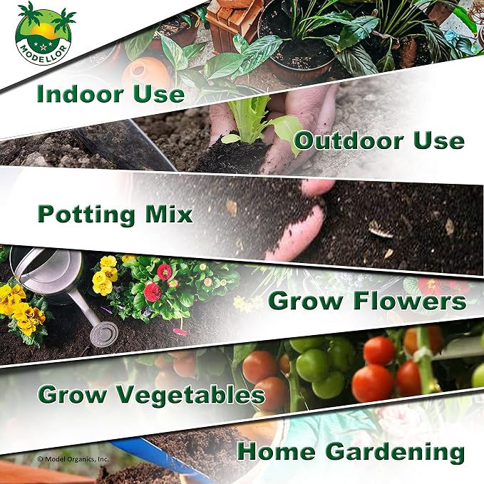 8 Bricks (10 lb) Premium Super Washed Coco Coir, High Yield 18 Gallons [72 Quarts], Seed Starter, Organic, pH Balanced, Gardening, Indoor, Outdoor use.