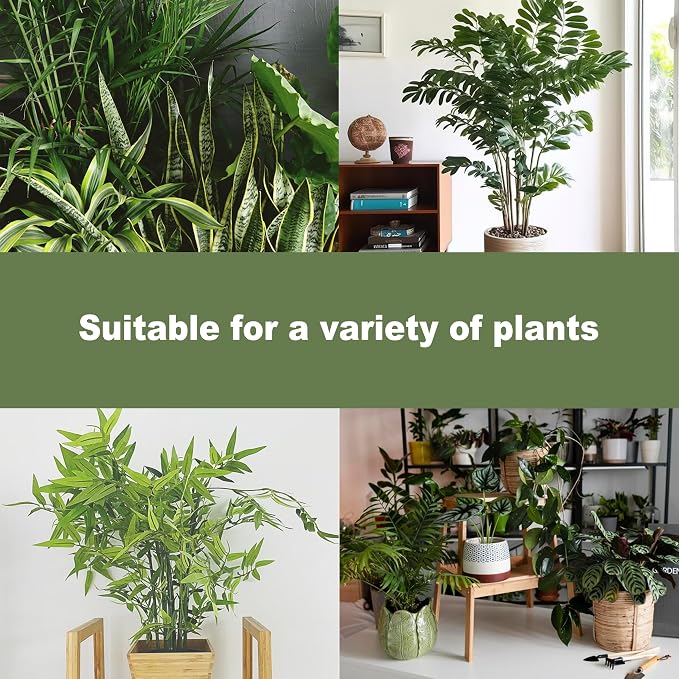 4PCS Metal Plant Stakes for Indoor Plants, 4.3 * 4.1 in Stackable Monstera Stem Support Hook for Growth, Stabilizer for Leaves & Adjustable Clamp Set Accessories for Climbing Plants (Ring)