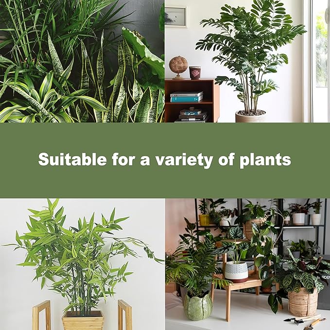 4PCS Metal Heart Stakes for Indoor Plants, 4.1 * 3.7 in Stackable Monstera Stem Support Hook for Growth, Stabilizer for Leaves & Adjustable Clamp Set Accessories for Climbing Plants (Heat)