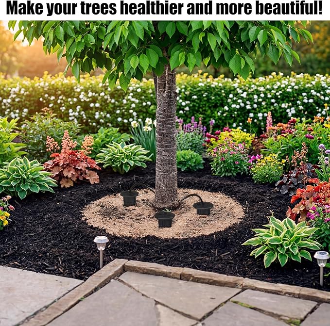 Briwooody 15 Pack Garden Watering Stake Large UV-Protected ABS Plastic Deep Root Irrigation Spike for Trees, Shrubs, Bushes, Shrubs, Flowers, Fruits, Vegetables, Potted Plants (14 Inch)