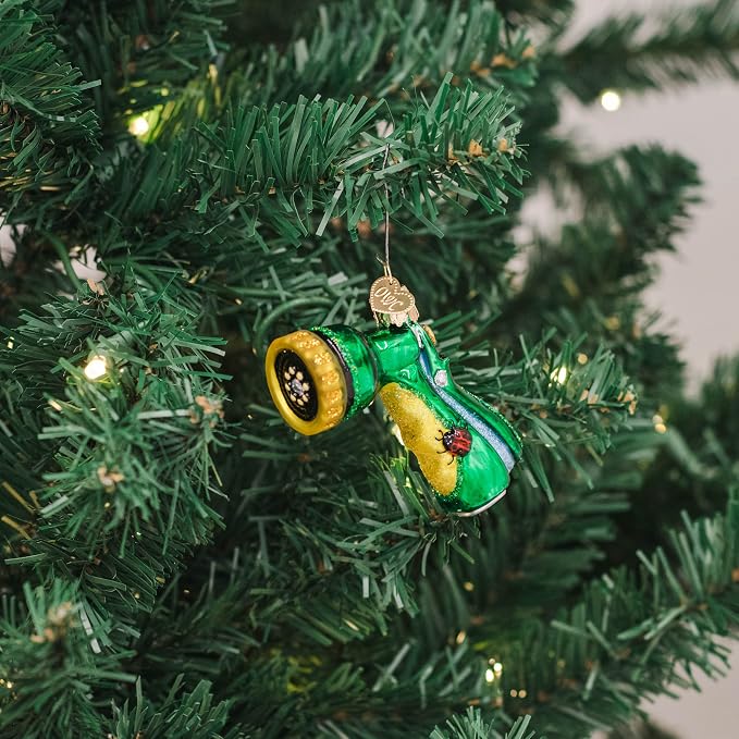 Old World Christmas Garden Hose Nozzle Glass Blown Ornament for Christmas Tree, Handcrafted Holiday Decoration, Garden Collection
