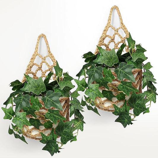 2 Packs Hanging Planters for Indoor Plants up to 6 in., Wall Plant Holder | Plant Hanger Indoor, Wall Planters for Indoor Plants, Hanging Plant (2PK, for 6 inch Pot)